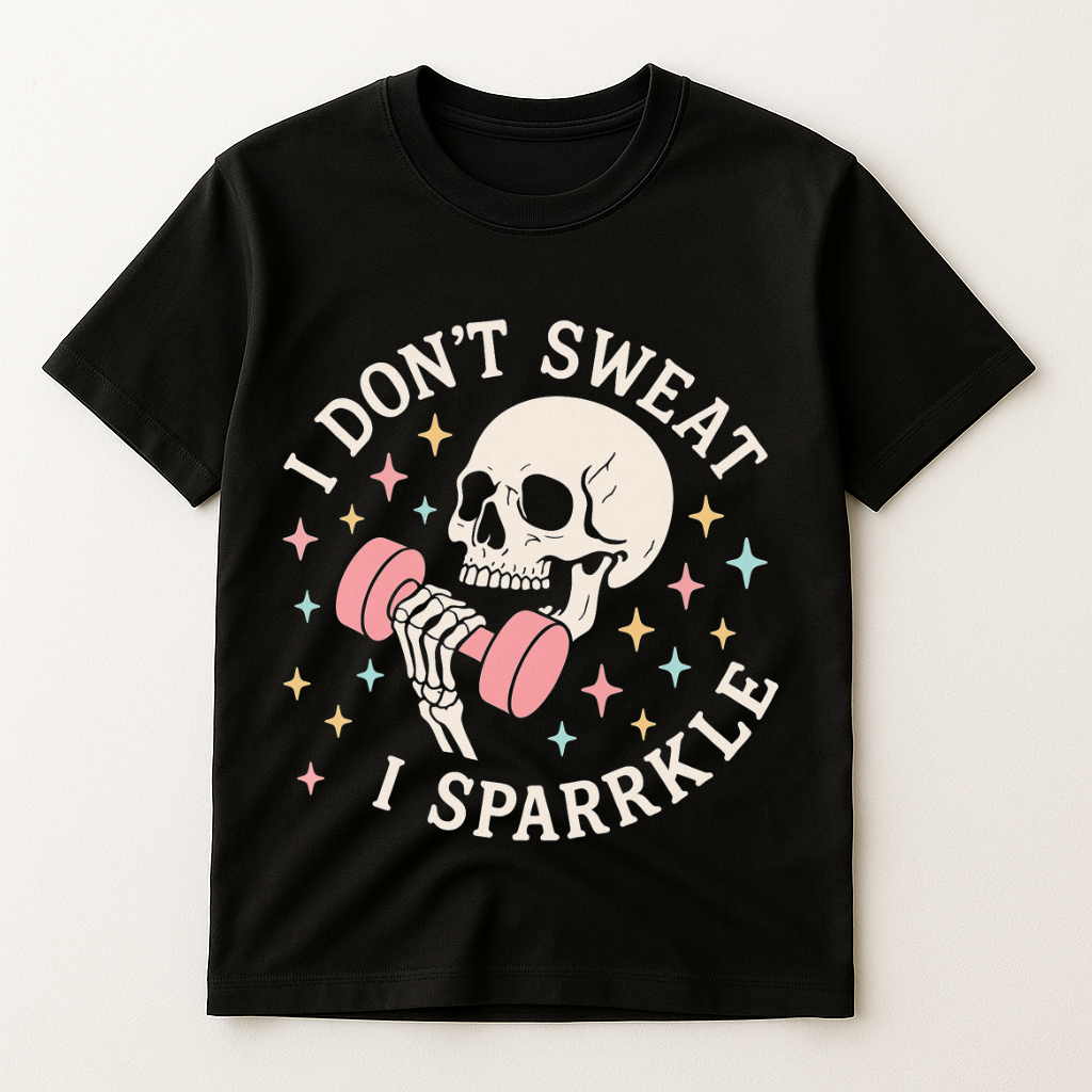 I DON'T SWEAT I SPARKLE T-SHIRT