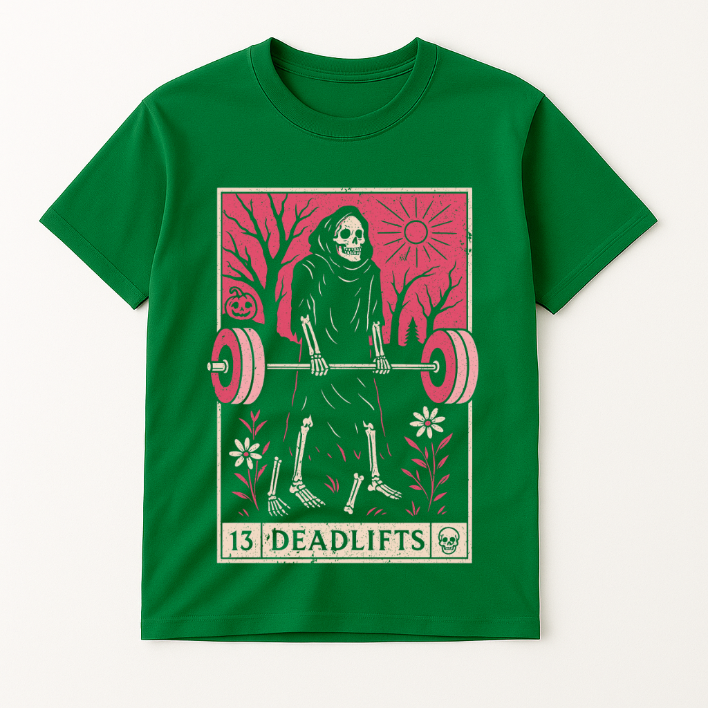 DEADLIFT POWERLIFTING TAROT T-SHIRT