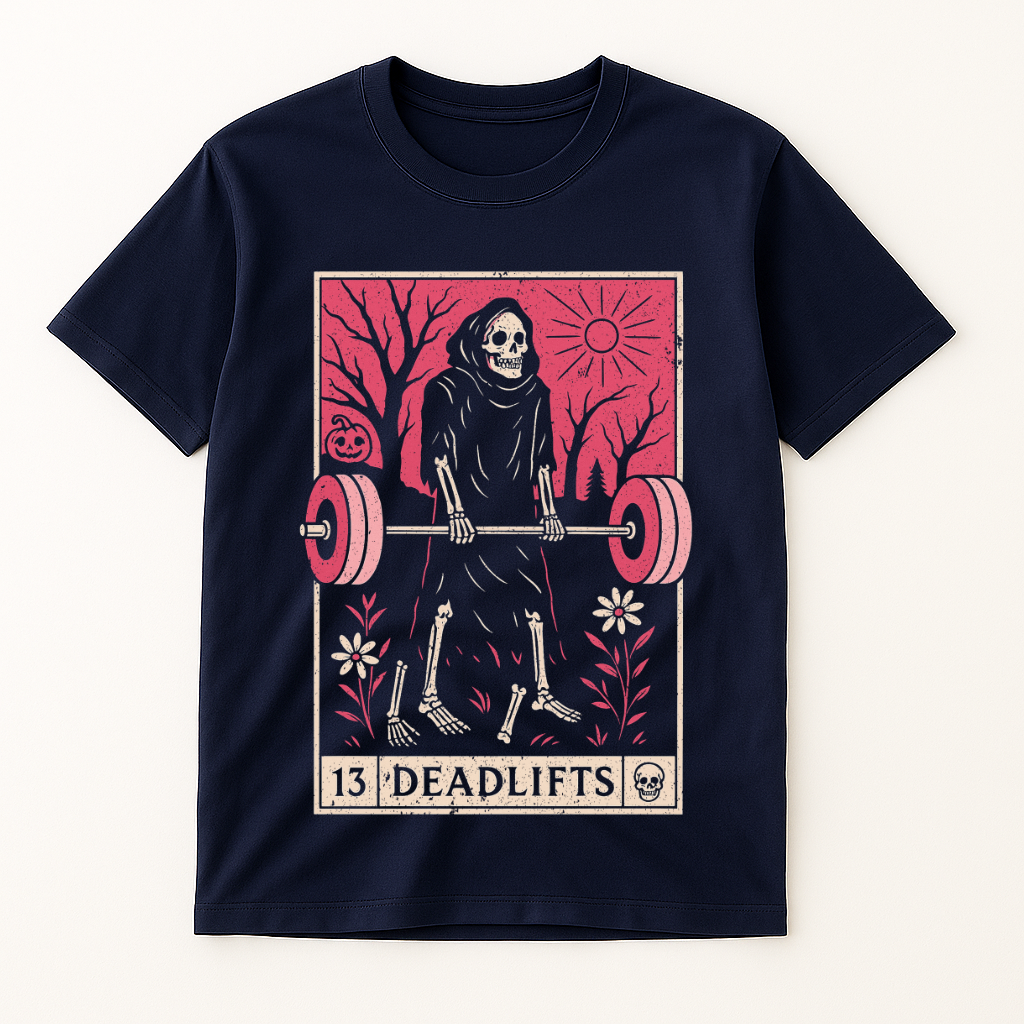DEADLIFT POWERLIFTING TAROT T-SHIRT
