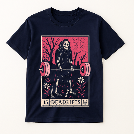 DEADLIFT POWERLIFTING TAROT T-SHIRT