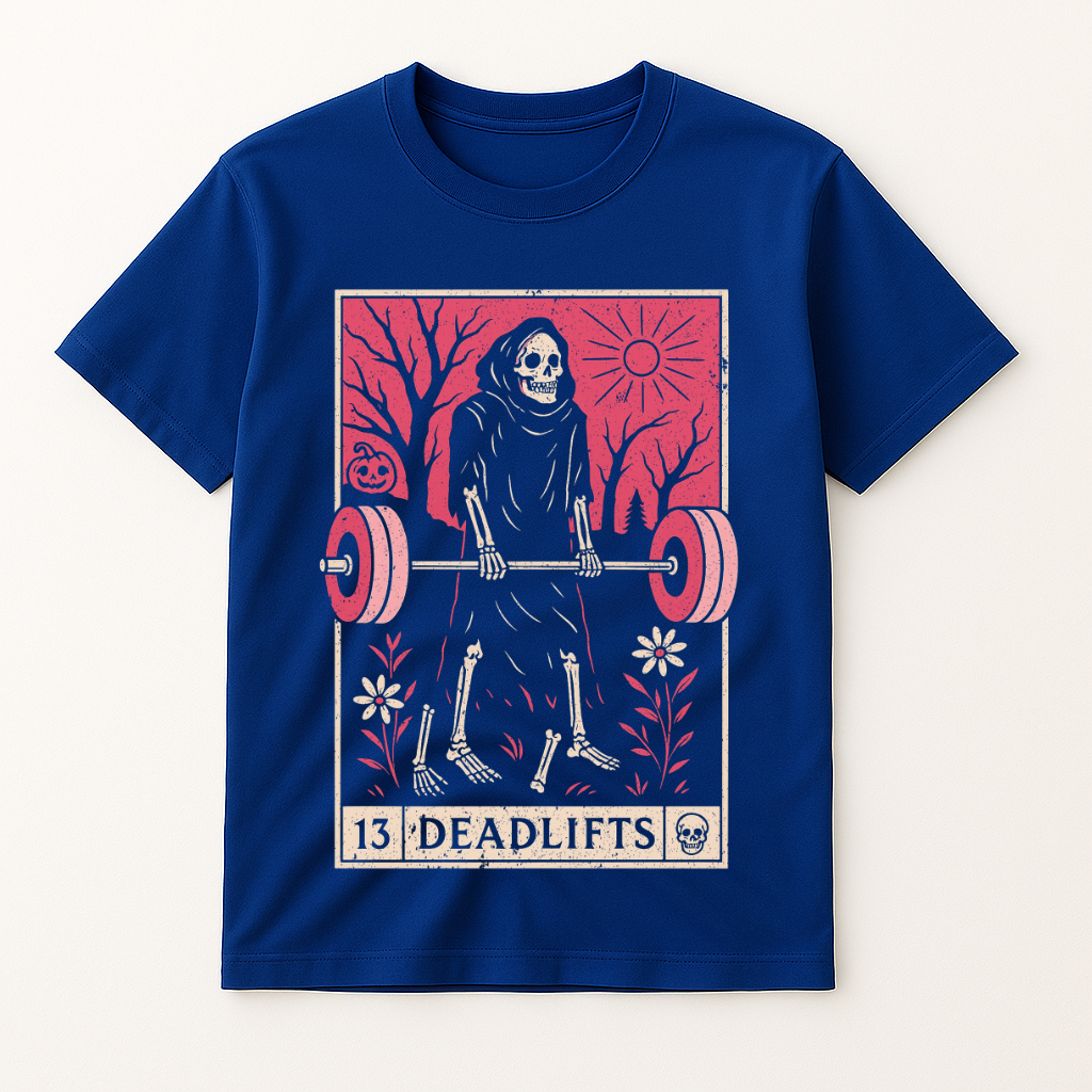 DEADLIFT POWERLIFTING TAROT T-SHIRT