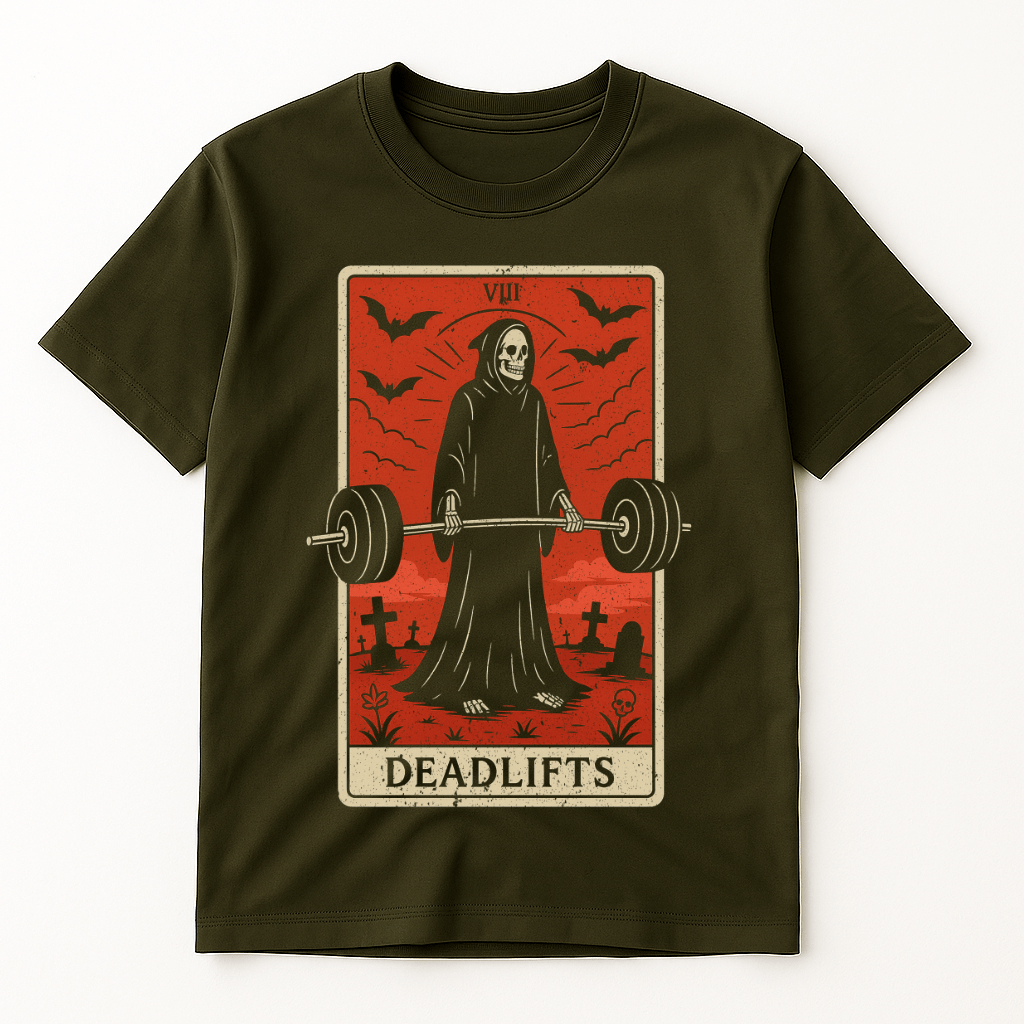 DEADLIFTS TAROT CARD T-SHIRT