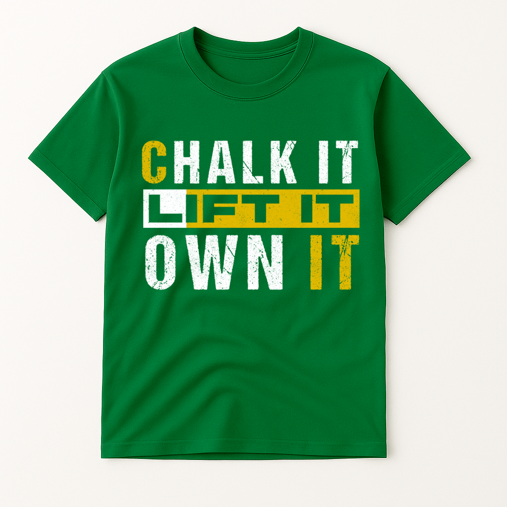 CHALK IT LIFT IT OWN IT T-SHIRT