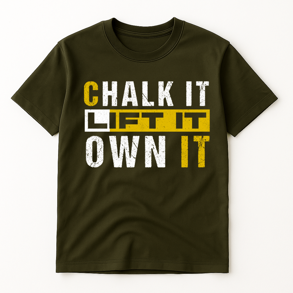 CHALK IT LIFT IT OWN IT T-SHIRT