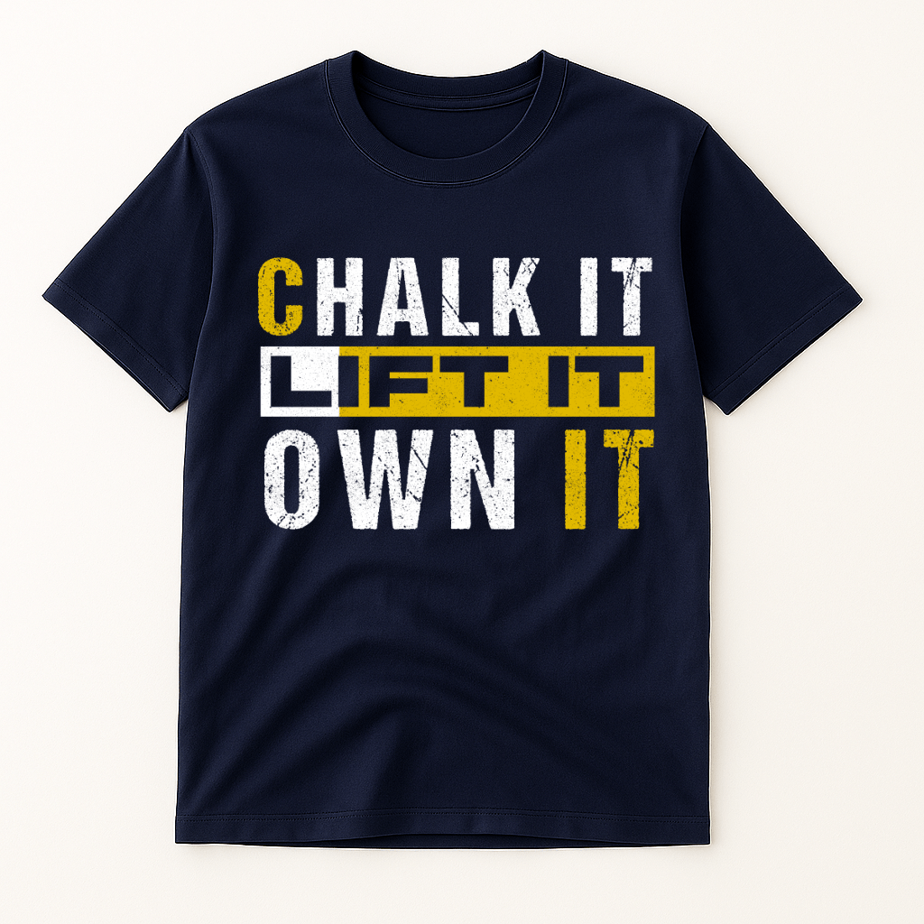 CHALK IT LIFT IT OWN IT T-SHIRT