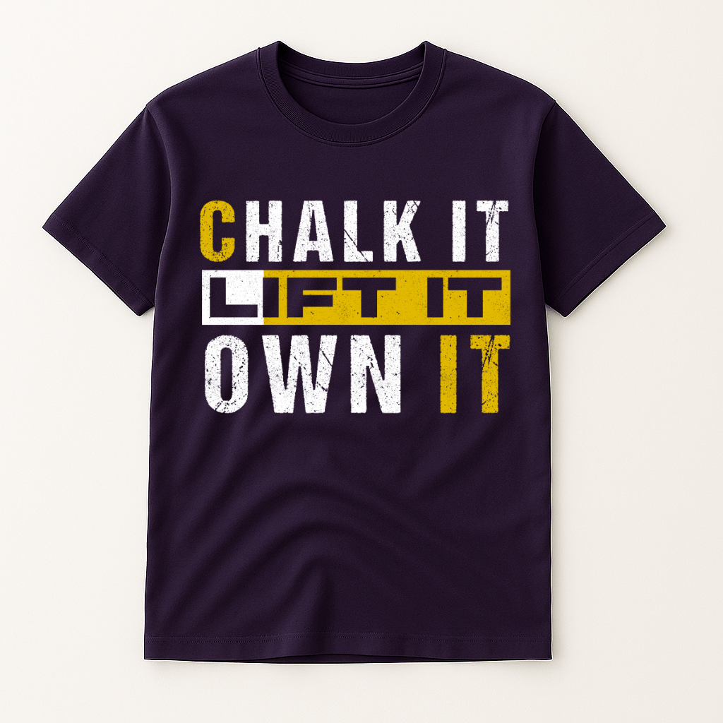 CHALK IT LIFT IT OWN IT T-SHIRT