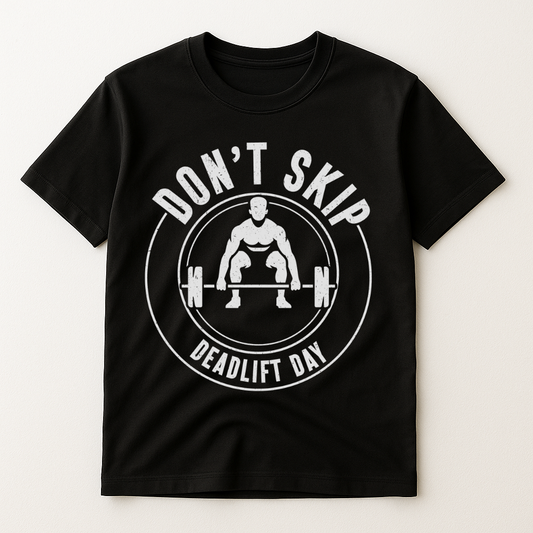 DON'T SKIP DEADLIFT DAY T-SHIRT