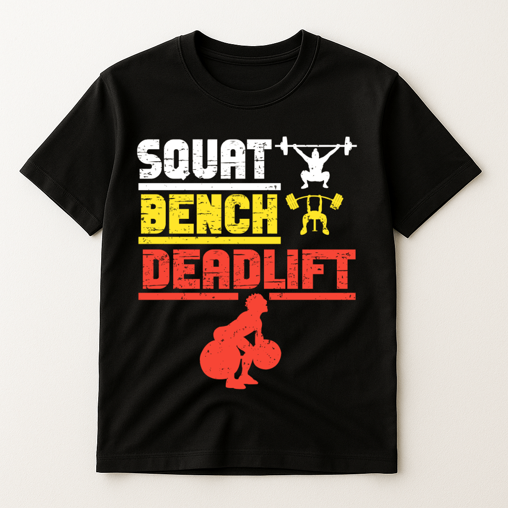 SQUAT.BENCH.DEADLIFT T-SHIRT