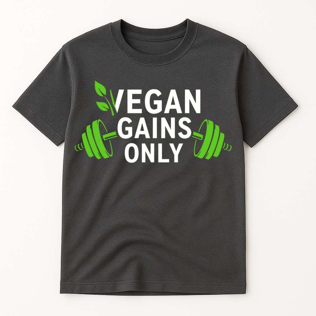 VEGAN GAINS ONLY T-SHIRT