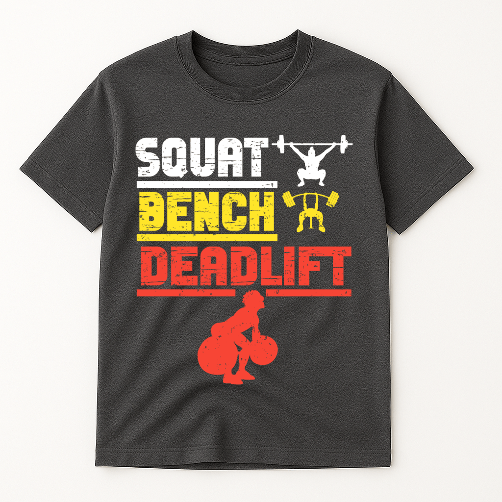 SQUAT.BENCH.DEADLIFT T-SHIRT
