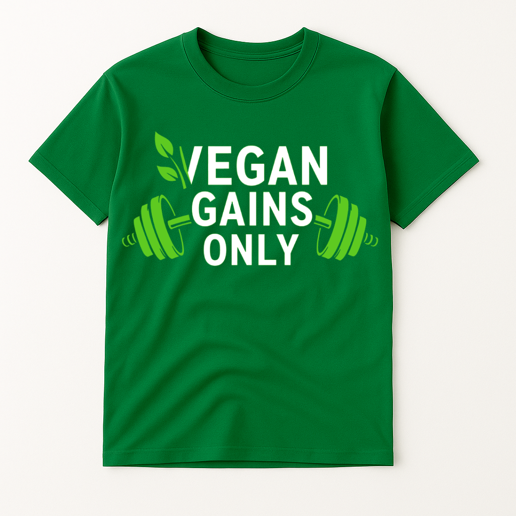 VEGAN GAINS ONLY T-SHIRT