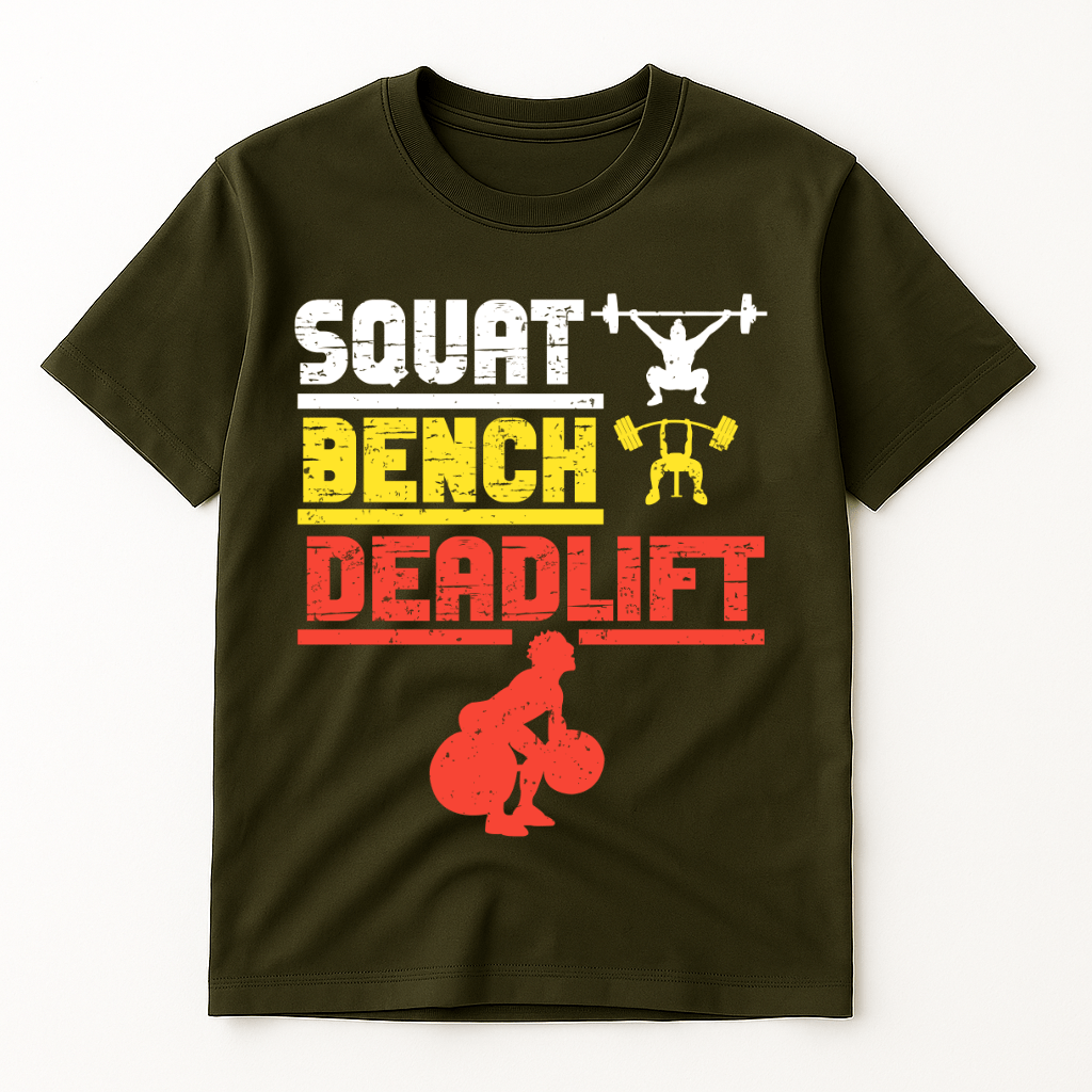 SQUAT.BENCH.DEADLIFT T-SHIRT