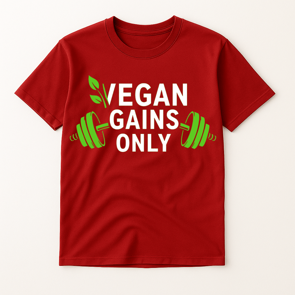 VEGAN GAINS ONLY T-SHIRT