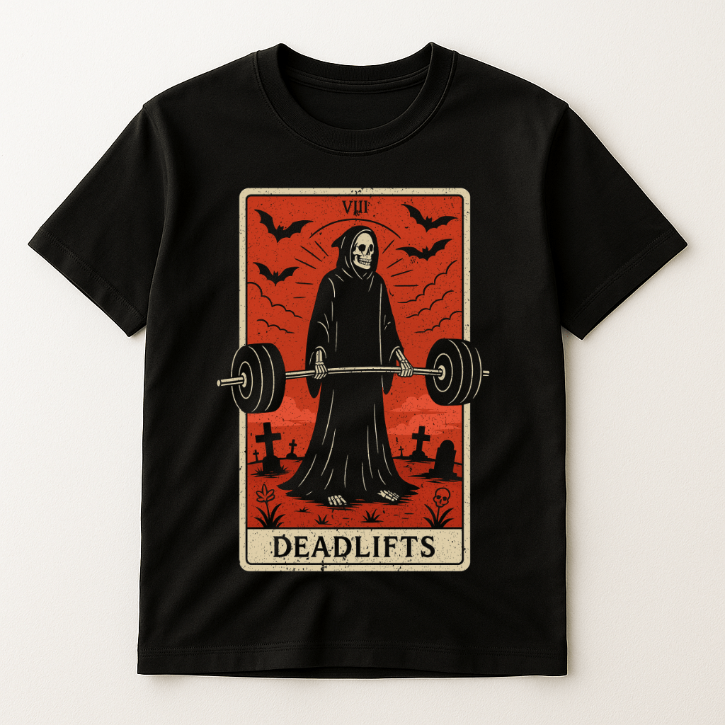 DEADLIFTS TAROT CARD T-SHIRT