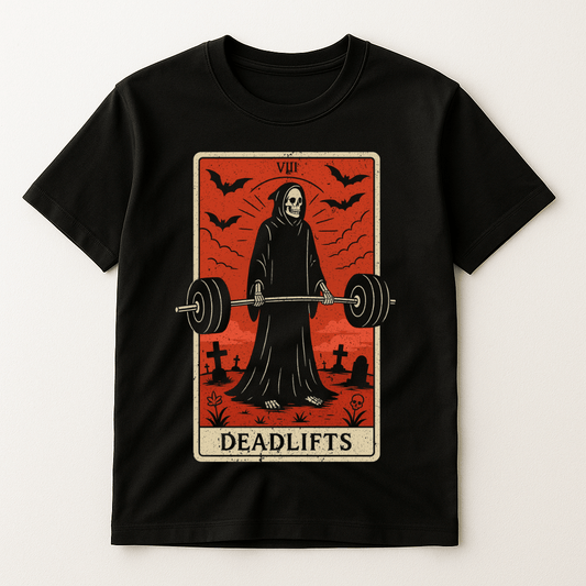 DEADLIFTS TAROT CARD T-SHIRT