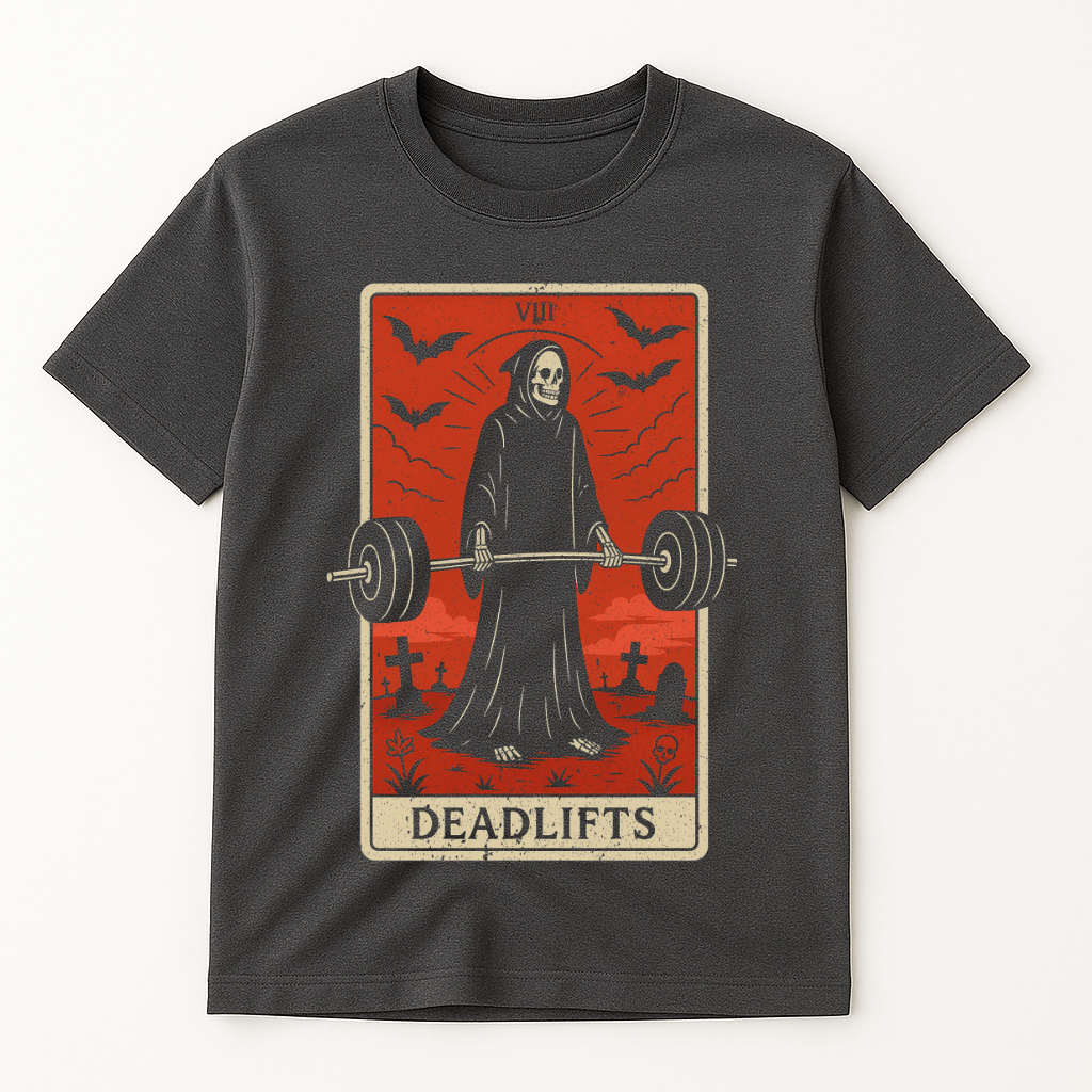 DEADLIFTS TAROT CARD T-SHIRT